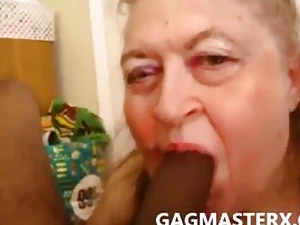 Choking grannie